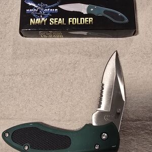 Green Folding Knife